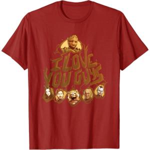 imageMarvel Guardians of the Galaxy Vol 3 I Love You Guys Groot TShirtCranberry Red