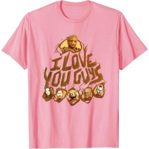 imageMarvel Guardians of the Galaxy Vol 3 I Love You Guys Groot TShirtPink