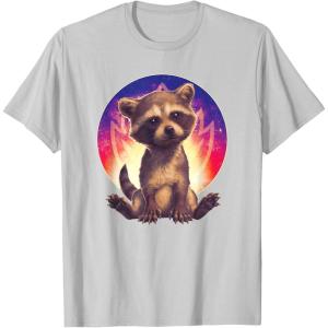 imageMarvel Guardians of the Galaxy Volume 3 Baby Rocket Raccoon TShirtSilver Grey