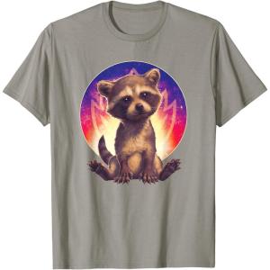 imageMarvel Guardians of the Galaxy Volume 3 Baby Rocket Raccoon TShirtSlate Grey