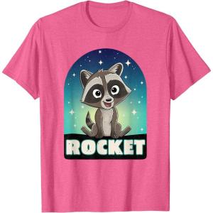 imageMarvel Guardians of the Galaxy Volume 3 Baby Rocket Toony TShirtPink Heather