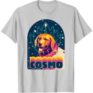 imageMarvel Guardians of the Galaxy Volume 3 Cosmo Album Retro TShirtSilver Grey