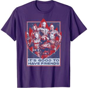 imageMarvel Guardians of the Galaxy Volume 3 Good to Have Friends TShirtPurple