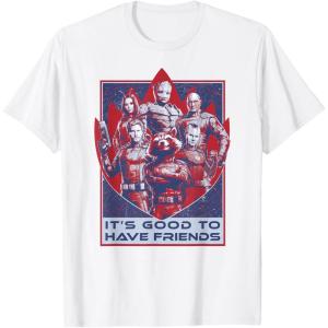 imageMarvel Guardians of the Galaxy Volume 3 Good to Have Friends TShirtWhite