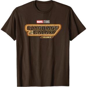 imageMarvel Guardians of the Galaxy Volume 3 Movie Logo TShirtBrown