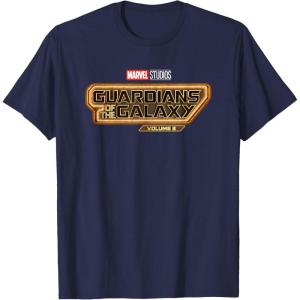 imageMarvel Guardians of the Galaxy Volume 3 Movie Logo TShirtNavy Blue