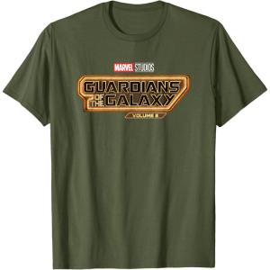 imageMarvel Guardians of the Galaxy Volume 3 Movie Logo TShirtOlive Green