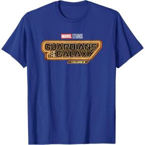 imageMarvel Guardians of the Galaxy Volume 3 Movie Logo TShirtRoyal Blue