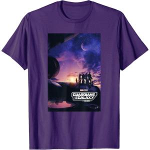 imageMarvel Guardians of the Galaxy Volume 3 Movie Poster Logo TShirtPurple
