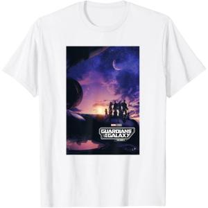 imageMarvel Guardians of the Galaxy Volume 3 Movie Poster Logo TShirtWhite