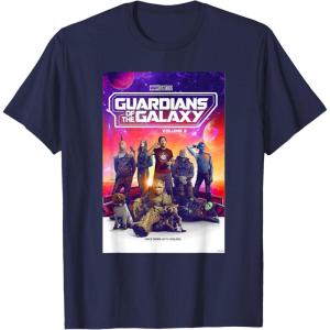 imageMarvel Guardians of the Galaxy Volume 3 Movie Poster TShirtNavy Blue
