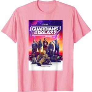 imageMarvel Guardians of the Galaxy Volume 3 Movie Poster TShirtPink