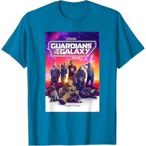 imageMarvel Guardians of the Galaxy Volume 3 Movie Poster TShirtSapphire Blue