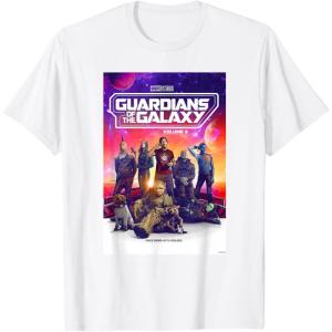 imageMarvel Guardians of the Galaxy Volume 3 Movie Poster TShirtWhite