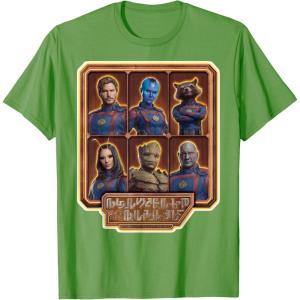 imageMarvel Guardians of the Galaxy Volume 3 Team Alien Logo TShirtGrass Green