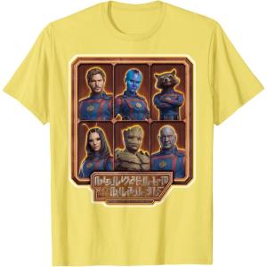 imageMarvel Guardians of the Galaxy Volume 3 Team Alien Logo TShirtLemon Yellow