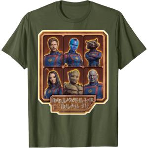 imageMarvel Guardians of the Galaxy Volume 3 Team Alien Logo TShirtOlive Green