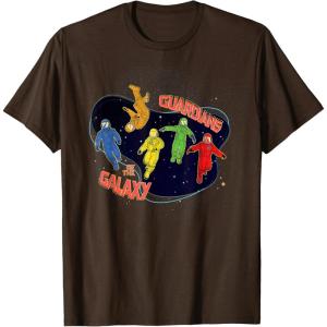 imageMarvel Guardians of the Galaxy Volume 3 Team in Spacesuits TShirtBrown