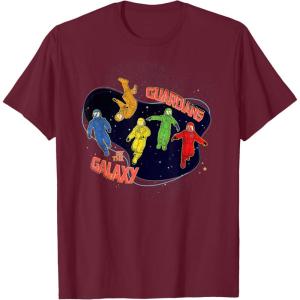 imageMarvel Guardians of the Galaxy Volume 3 Team in Spacesuits TShirtBurgundy