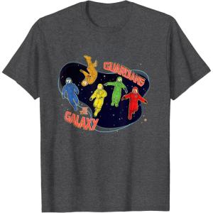 imageMarvel Guardians of the Galaxy Volume 3 Team in Spacesuits TShirtDark Heather Grey