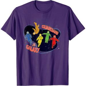 imageMarvel Guardians of the Galaxy Volume 3 Team in Spacesuits TShirtPurple
