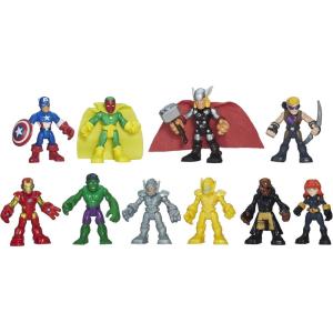 imageMarvel Playskool Heroes Super Hero Adventures Ultimate Set 10 Collectible 25Inch Action Figures Toys for Kids Ages 3 and Up Amazon ExclusiveSuper Hero Set
