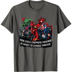 imageMarvel Studios Deadpool ampamp Wolverine Avengers Change Forever TShirtAsphalt Grey