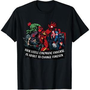 imageMarvel Studios Deadpool ampamp Wolverine Avengers Change Forever TShirtBlack