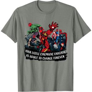 imageMarvel Studios Deadpool ampamp Wolverine Avengers Change Forever TShirtOlive Heather
