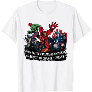 imageMarvel Studios Deadpool ampamp Wolverine Avengers Change Forever TShirtWhite