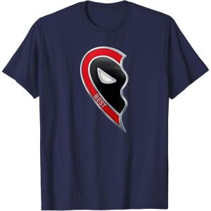 imageMarvel Studios Deadpool ampamp Wolverine Best Friends Heart Left TShirtNavy Blue