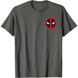 imageMarvel Studios Deadpool ampamp Wolverine Bold Corner Symbol TShirtAsphalt Grey