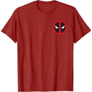 imageMarvel Studios Deadpool ampamp Wolverine Bold Corner Symbol TShirtCranberry Red