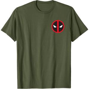 imageMarvel Studios Deadpool ampamp Wolverine Bold Corner Symbol TShirtOlive Green