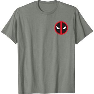 imageMarvel Studios Deadpool ampamp Wolverine Bold Corner Symbol TShirtOlive Heather