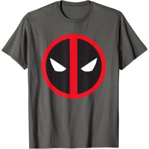 imageMarvel Studios Deadpool ampamp Wolverine Bold Deadpool Symbol TShirtAsphalt Grey