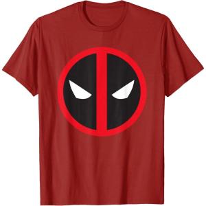imageMarvel Studios Deadpool ampamp Wolverine Bold Deadpool Symbol TShirtCranberry Red