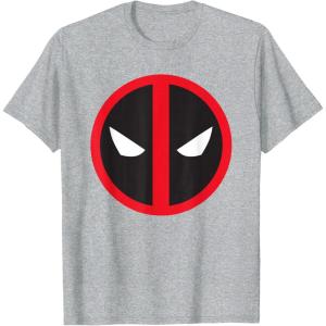 imageMarvel Studios Deadpool ampamp Wolverine Bold Deadpool Symbol TShirtHeather Grey