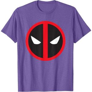 imageMarvel Studios Deadpool ampamp Wolverine Bold Deadpool Symbol TShirtPurple Heather