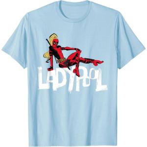 imageMarvel Studios Deadpool ampamp Wolverine Ladypool Toony Art TShirtBaby Blue