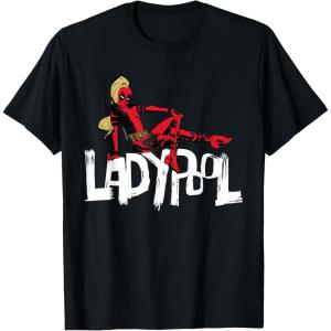 imageMarvel Studios Deadpool ampamp Wolverine Ladypool Toony Art TShirtBlack