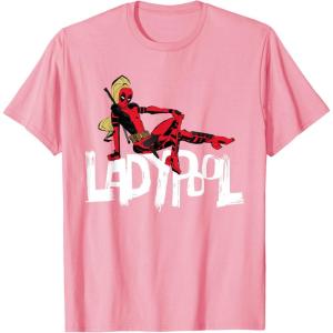 imageMarvel Studios Deadpool ampamp Wolverine Ladypool Toony Art TShirtPink