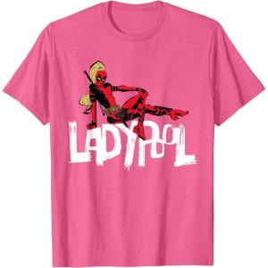 imageMarvel Studios Deadpool ampamp Wolverine Ladypool Toony Art TShirtPink Heather