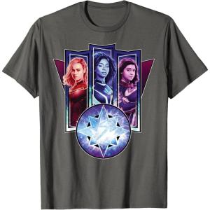 imageMarvel Studios The Marvels Captain Marvel Photon Ms Marvel TShirtAsphalt Grey