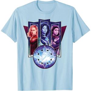 imageMarvel Studios The Marvels Captain Marvel Photon Ms Marvel TShirtBaby Blue