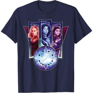 imageMarvel Studios The Marvels Captain Marvel Photon Ms Marvel TShirtNavy Blue