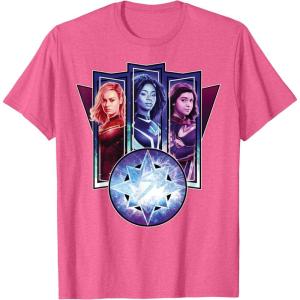 imageMarvel Studios The Marvels Captain Marvel Photon Ms Marvel TShirtPink Heather