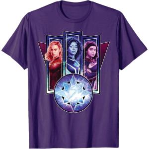 imageMarvel Studios The Marvels Captain Marvel Photon Ms Marvel TShirtPurple