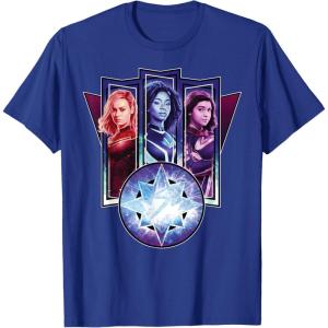 imageMarvel Studios The Marvels Captain Marvel Photon Ms Marvel TShirtRoyal Blue
