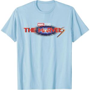 imageMarvel Studios The Marvels Official Movie Logo TShirtBaby Blue